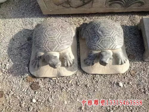 招財(cái)烏龜石雕 襄陽烏龜石材雕塑制作廠，專業(yè)定制，寓意深遠(yuǎn)